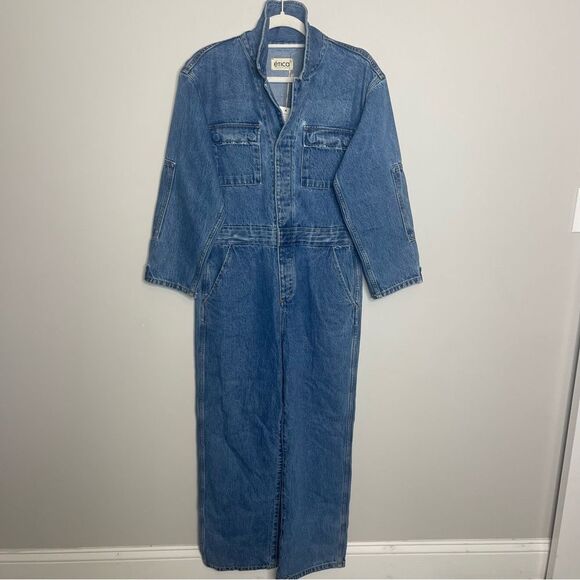 ETICA  Larson Utility Denim Jumpsuit NWT - Picture 6 of 14